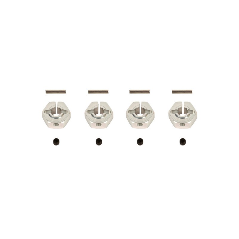 Alimentation Carré de roues alu gris 12mm (4p)