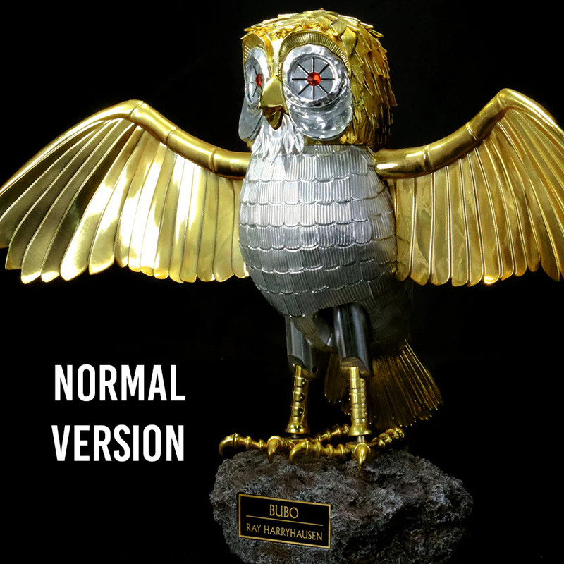 LE CHOC DES TITANS Bubo Gold Patina Edition Normal Version Star Ace – Statue