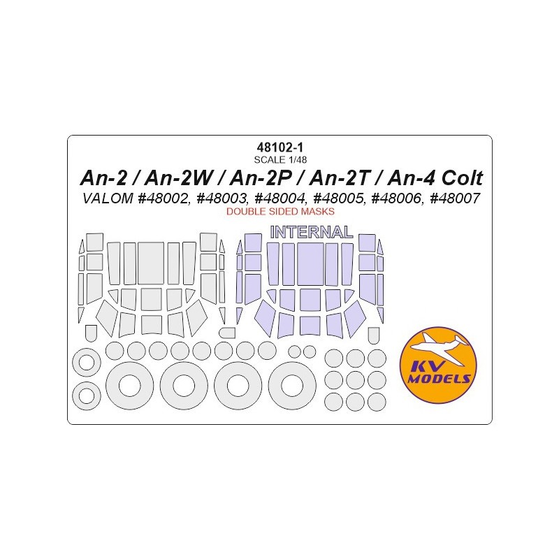 Accessoire Masques double face Antonov An-2 + roues