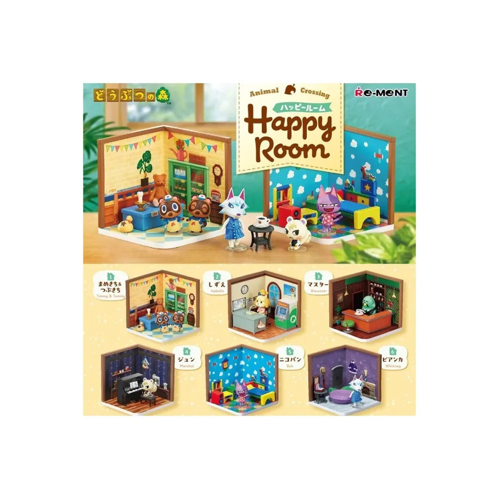 Animal Crossing - Set de 6 figurines Happy Room
