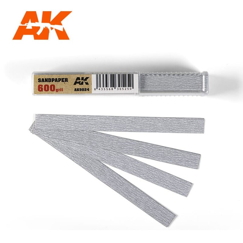 Sandpaper grain 600 (sec)