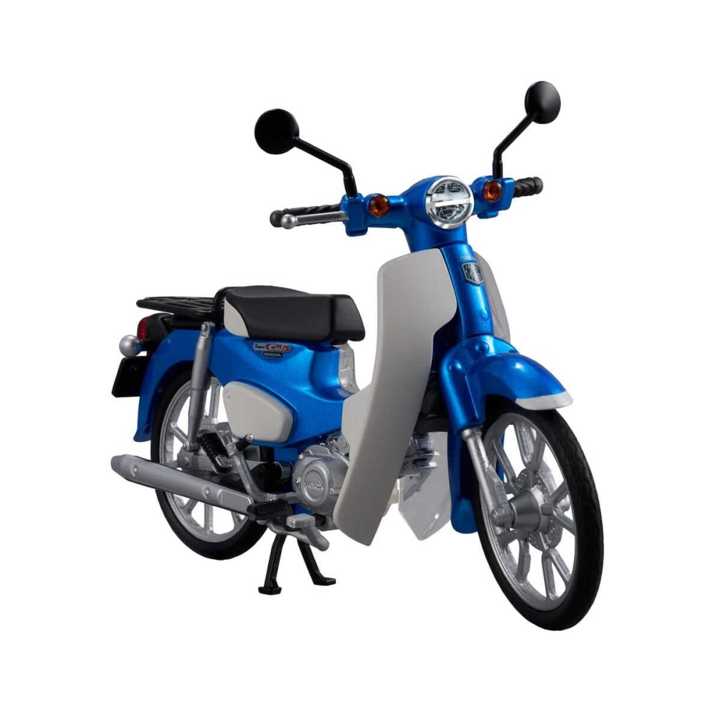 Maquette Honda Plastic Model Kit Kaitanics Super Cub 110 Glint Wave Blue Metalic