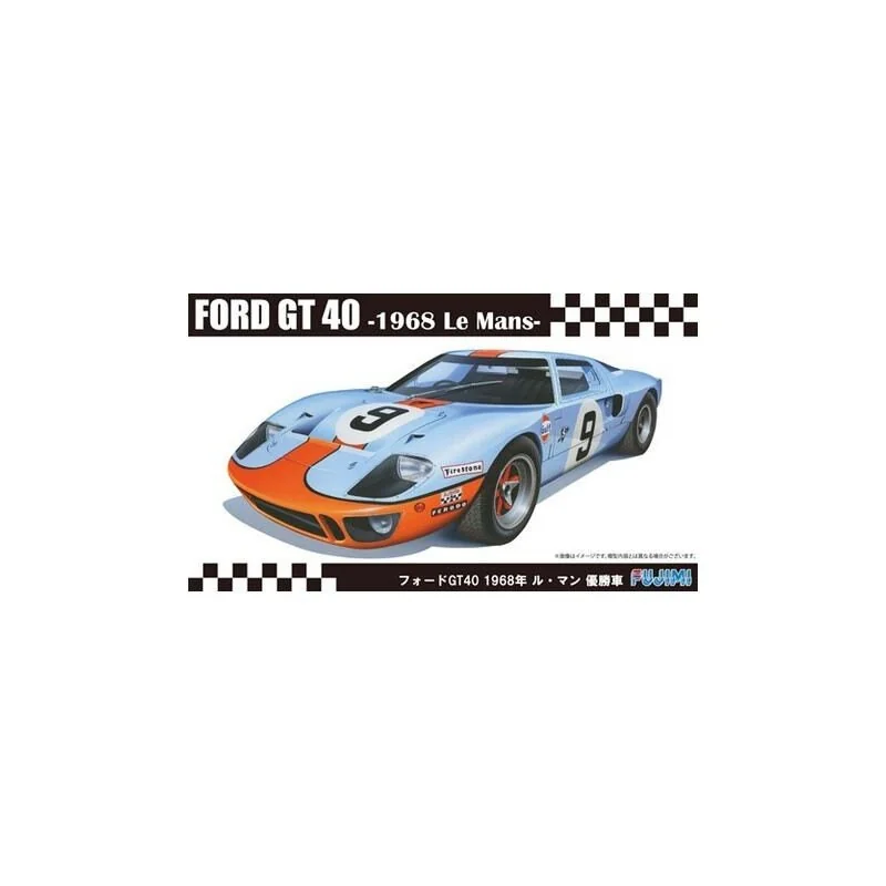 Maquette voiture Ford Gt40 68 Le Mans Vainqueur Rs-97 1/24