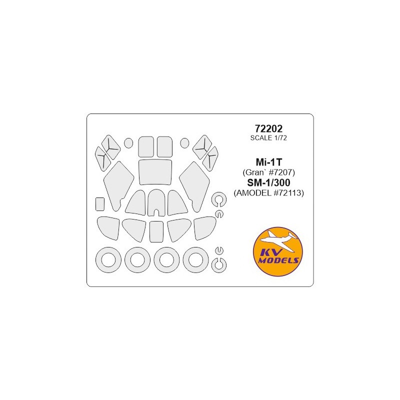 Mil Mi-1T / SM-1/300 + masques de roues (conçus pour être utilisés avec le kit GRAN GR7207, le kit A-MODEL AMU72113) [Mi-1T, SM-