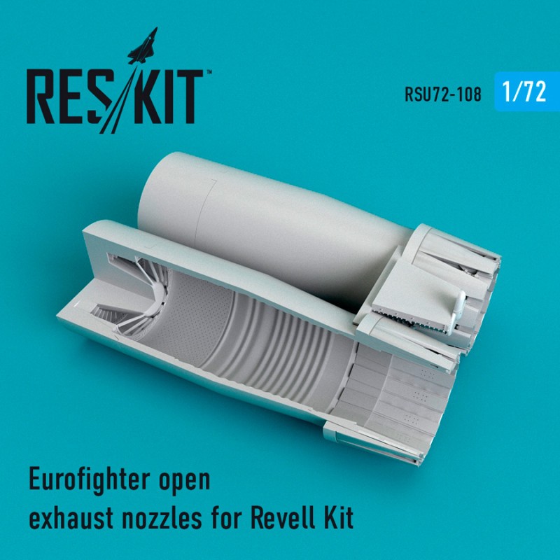 Buses d'échappement ouvertes Eurofighter EF-2000A / EF-2000B Typhoon (conçues pour être utilisées avec les kits Revell)