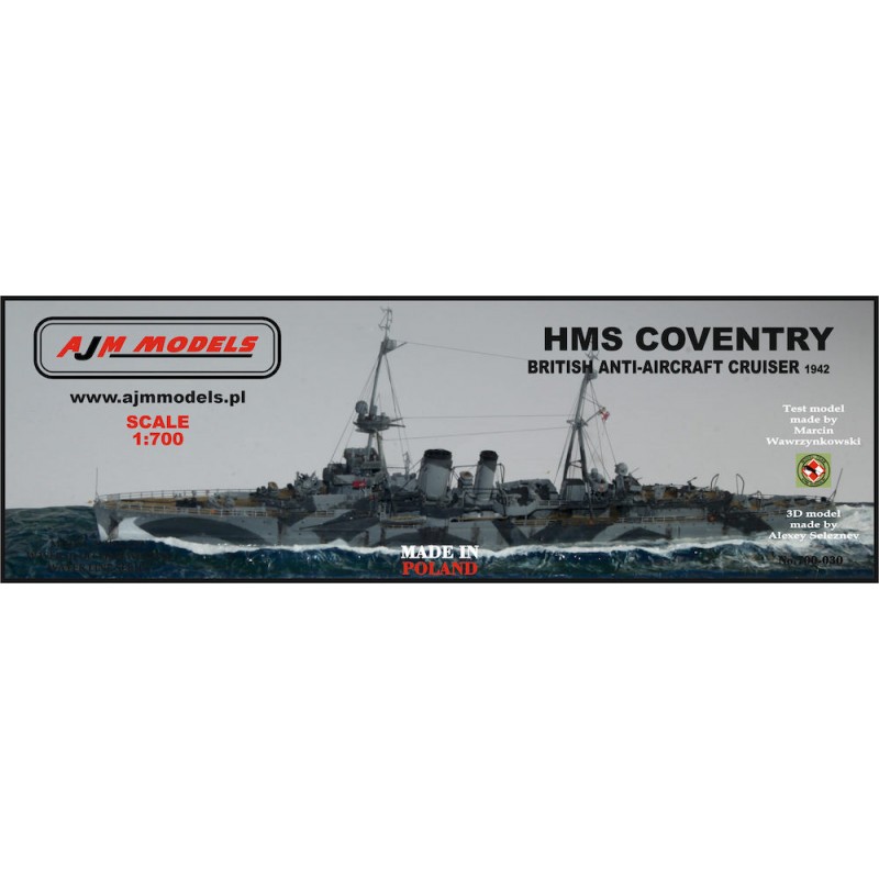 Maquette Le HMS Coventry avant son naufrage en 1942