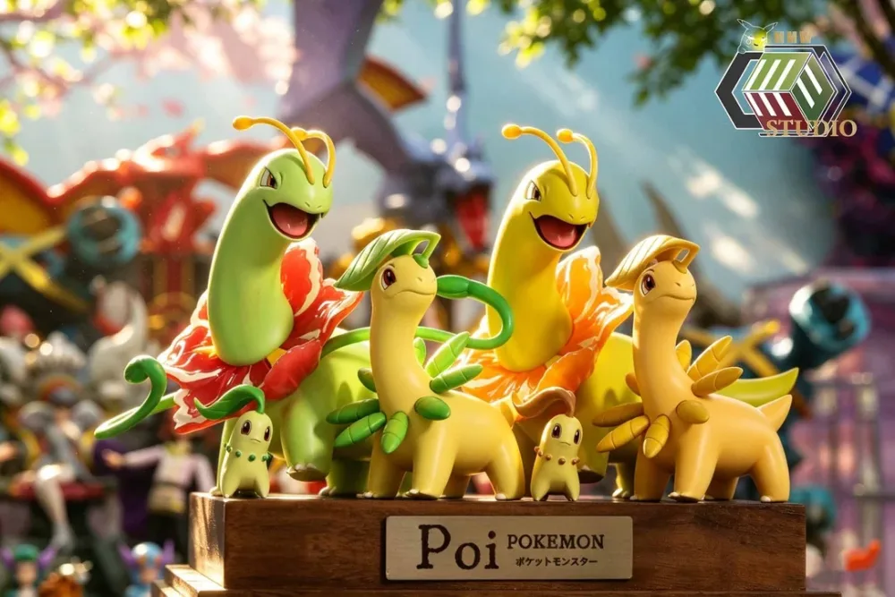 [PREORDER] 1/20 Scale World Figure [MMW] – Chikorita & Bayleef & Meganium