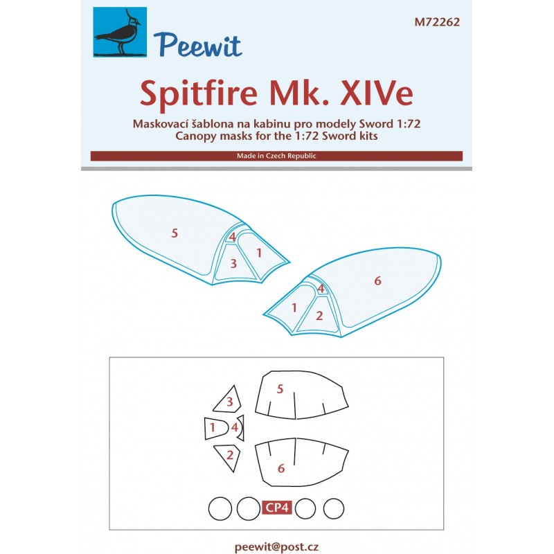 Accessoire Supermarine Spitfire Mk.XIVe (conçu pour être utilisé avec les kits Sword)