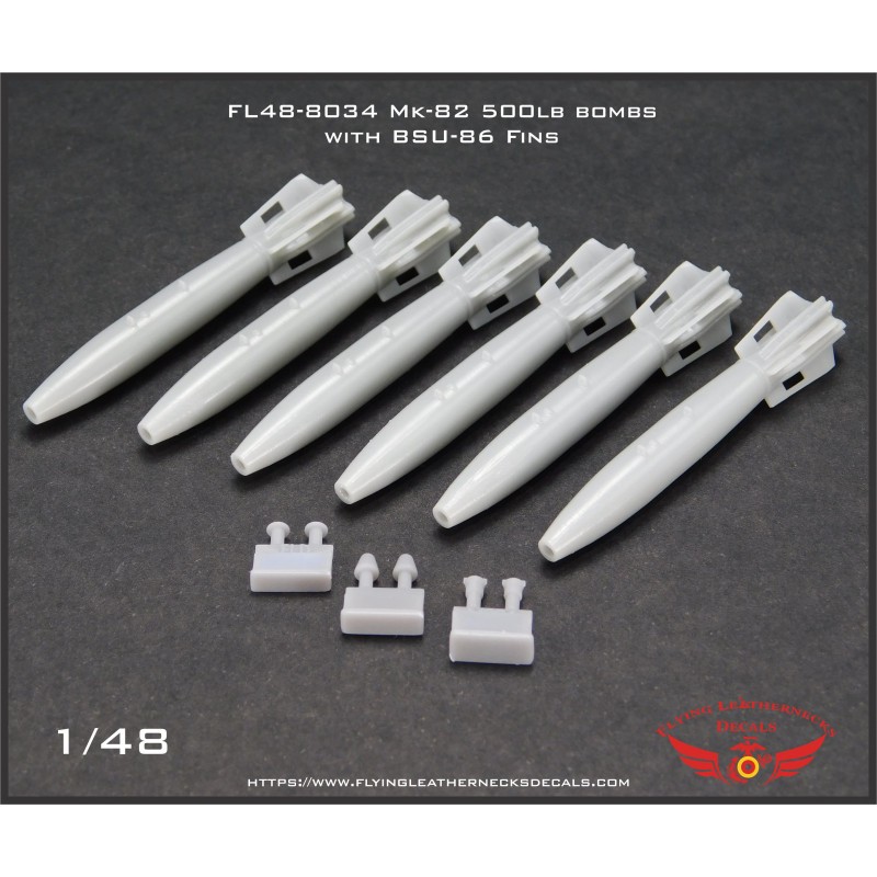 Accessoire Mark 82 avec bombes 3D Resin 6 à ailettes retardées BSU-86