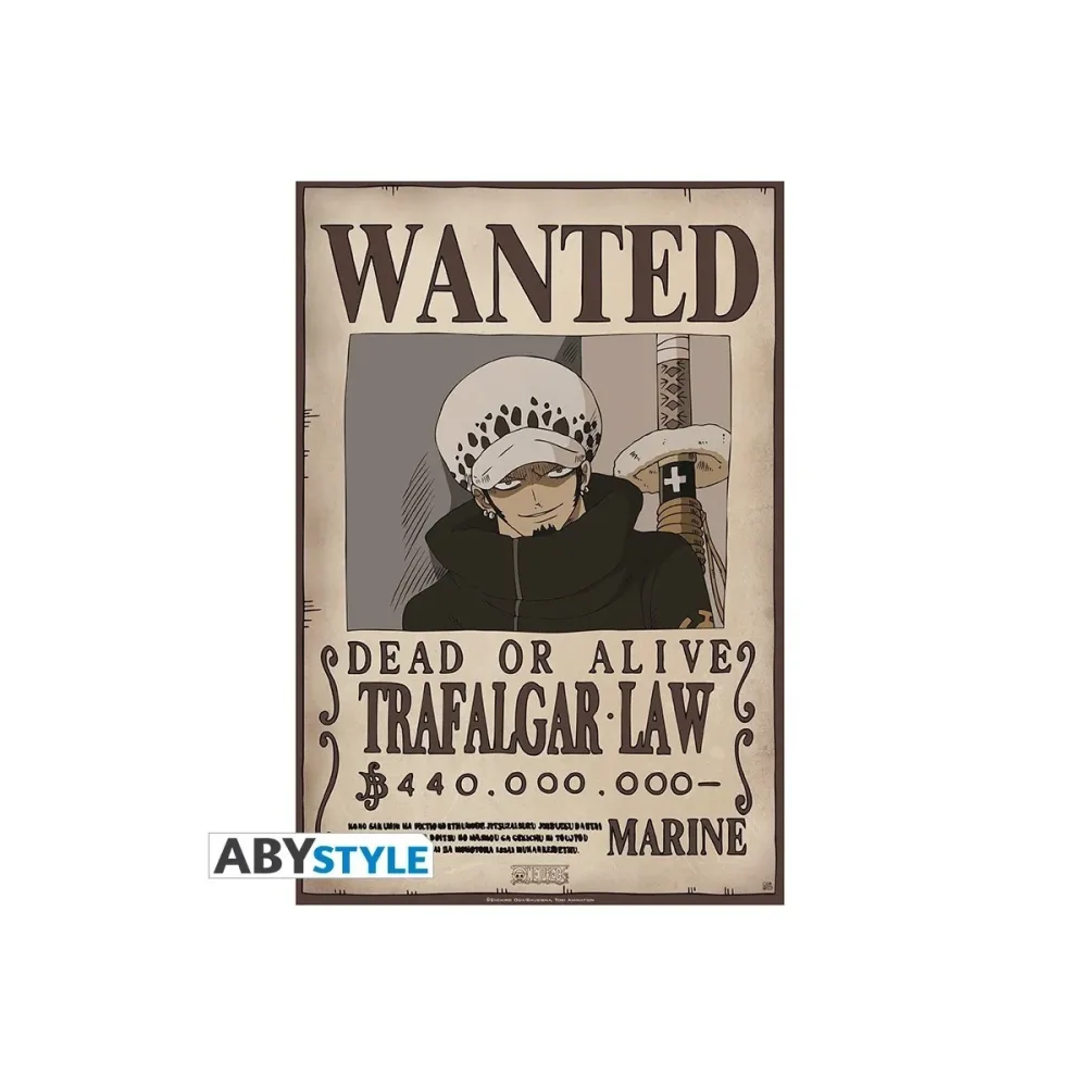 One Piece - Affiche Wanted de Trafalgar Law