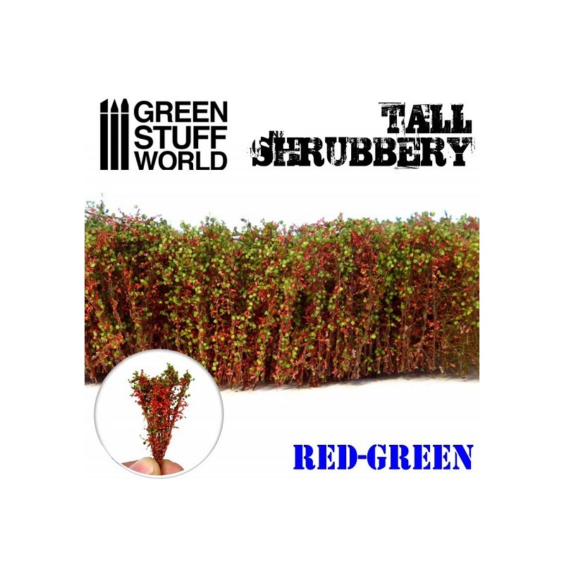 Arbustes hauts - vert rouge