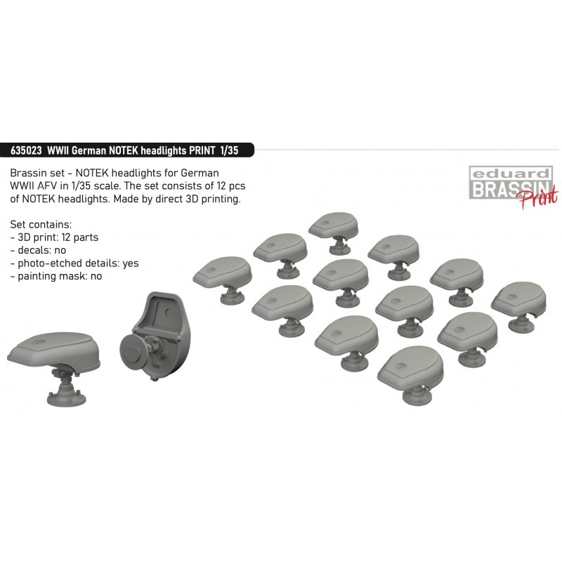 WWII German NOTEK headlights PRINT MARCH RELEASE EXPECTED TO BE IN STOCK LATE FEBRUARY!!!