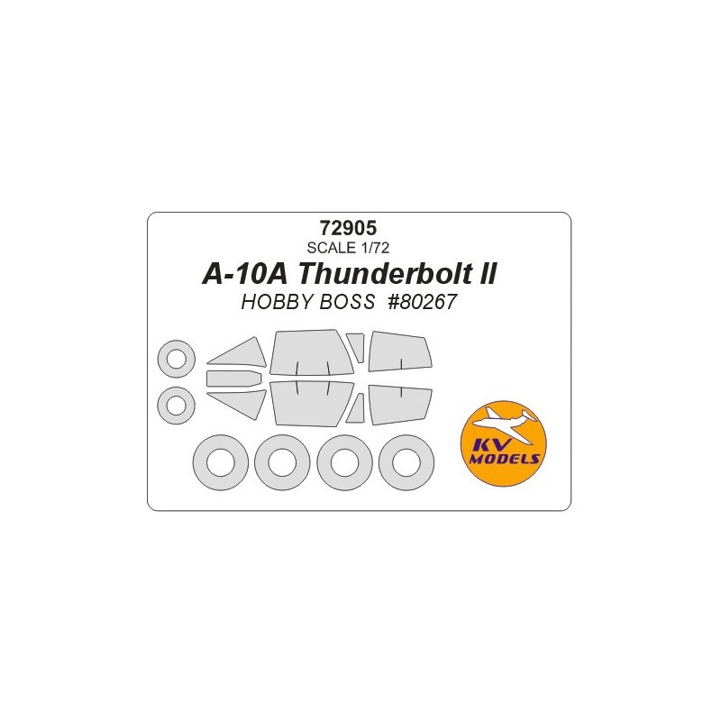 Fairchild A-10A Thunderbolt II + masques de roues (conçu pour être utilisé avec les kits Hobby Boss HB80267)