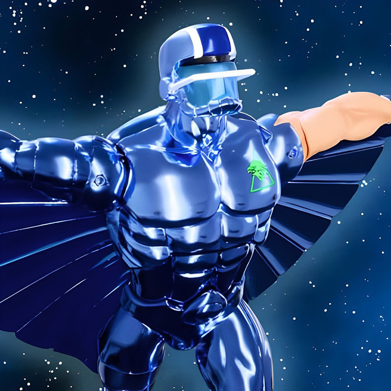 SILVERHAWKS Ultimates Steelwill Toy Version VAC Metal Super7 – Figurine