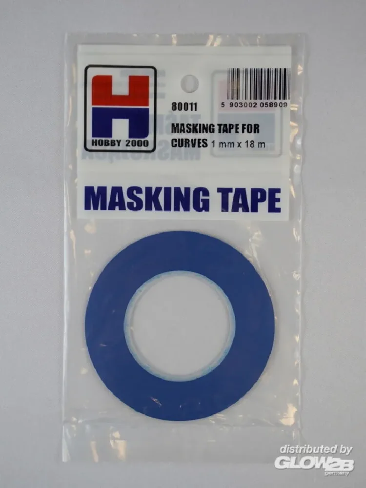 Ruban de masquage pour courbes 1 mm x 18 m