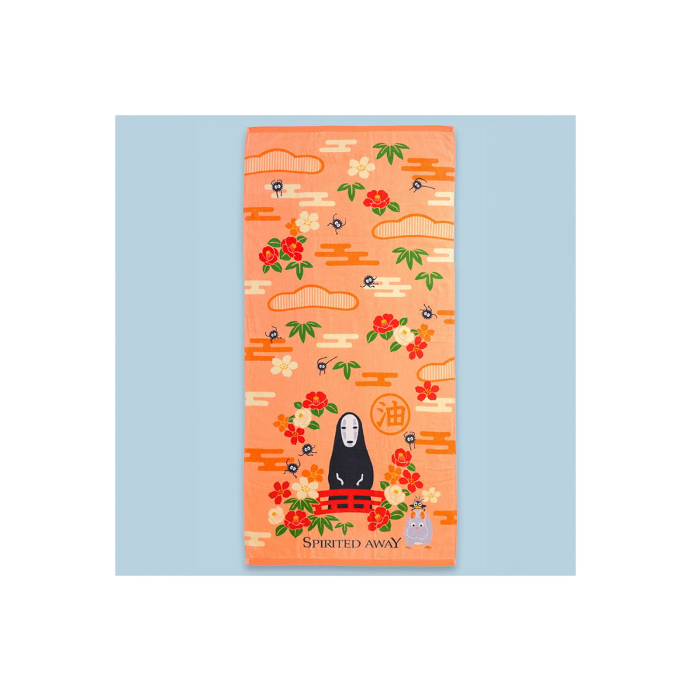 LE VOYAGE DE CHIHIRO - No Face & Fleurs - Serviette de bain 70x140cm