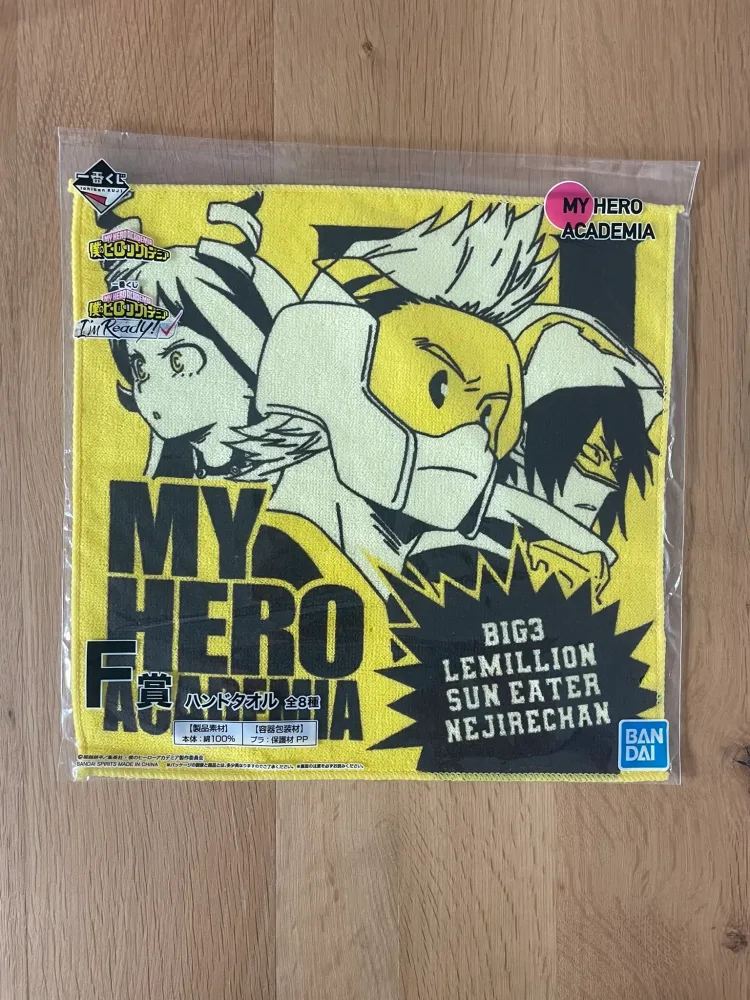 Serviette Mirio Toogata, Nejire Hado, Tamaki Amajiki Ichiban Kuji I’m Ready! 25 x 25 cm – My Hero Academia