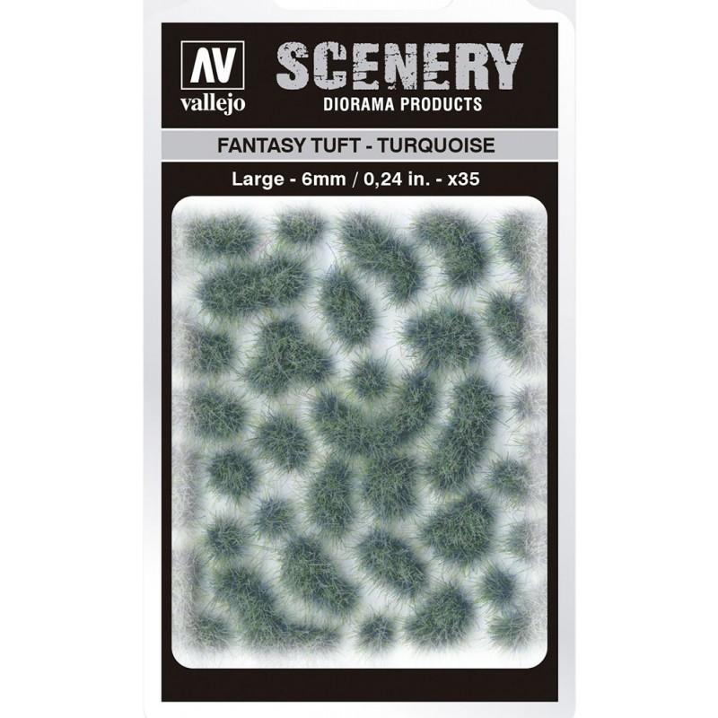 Diorama Tuft wild sc432 fantaisie turquoise grande
