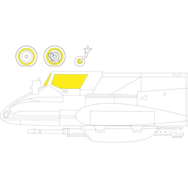 Accessoire Hs 129B TFace pour HOBBY 2000/HASEGAWA
