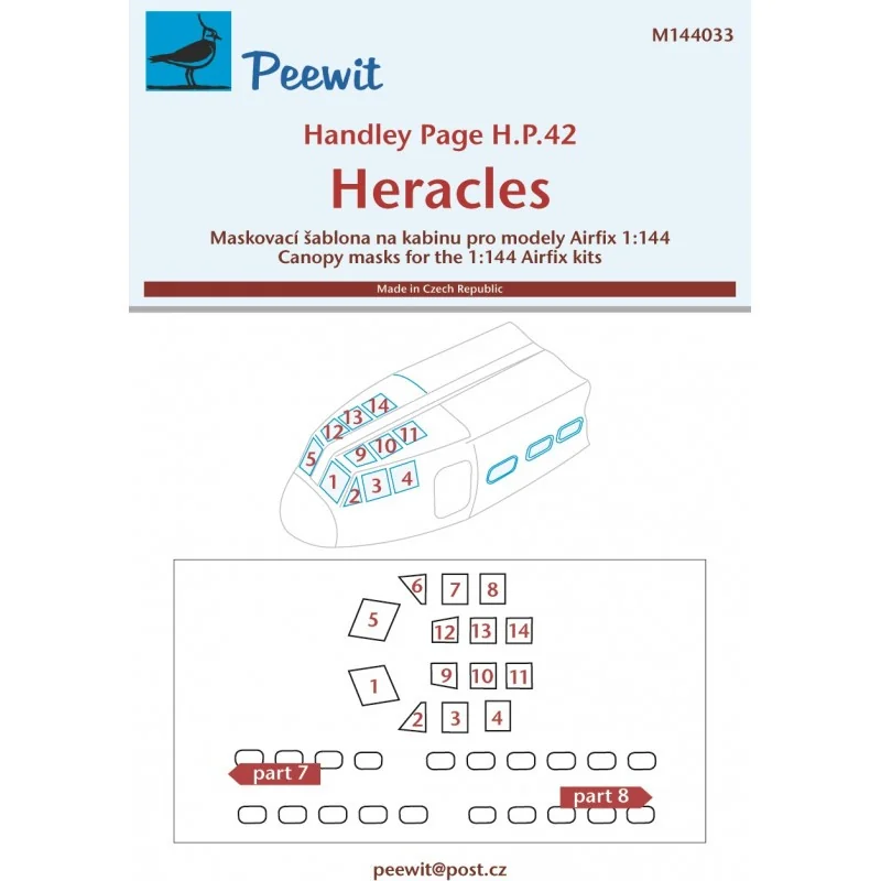 Accessoire Handley-Page HP42 Heracles (conçu pour être utilisé avec les kits Airfix)