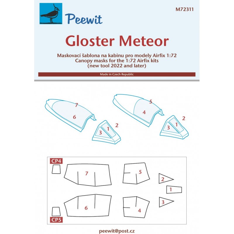 Accessoire Gloster Meteor F.8 (designed to be used with Airfix kits)