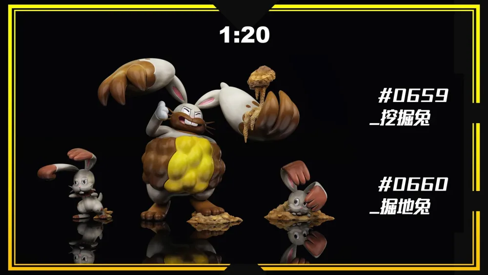 [PREORDER] 1/20 Scale World Figure [SXG] – Bunnelby & Diggersby