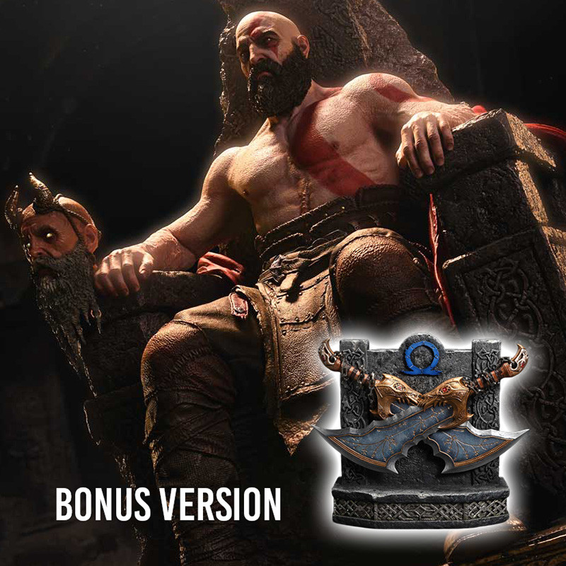 GOD OF WAR Ragnarok Master Thyself Kratos Throne Legacy Bonus Version Prime 1 Studio – Statue