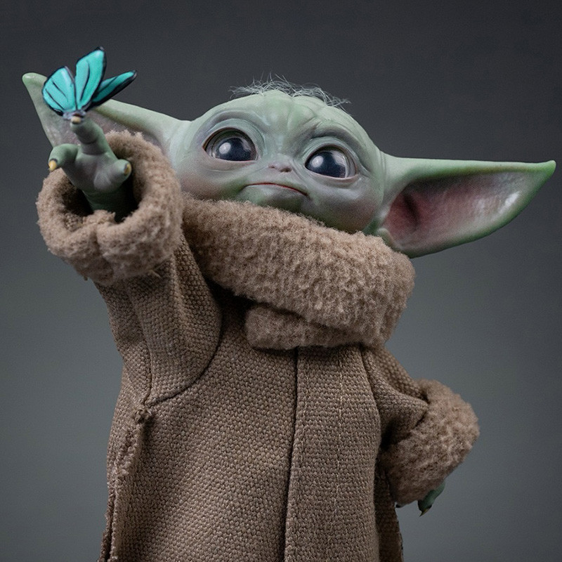 THE MANDALORIAN & GROGU Grogu Butterfly Wonder Grogu Collection Iron Studios – Statue