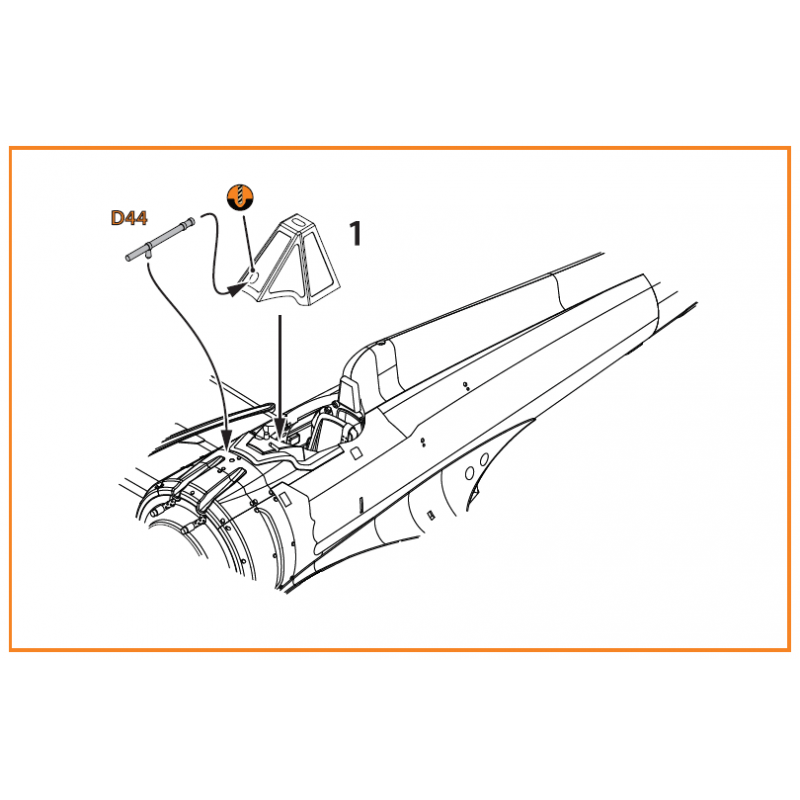 Auvent moulé sous vide Mitsubishi A5M2b Claude (version tardive) (conçu pour être utilisé avec les modèles Clear Prop)