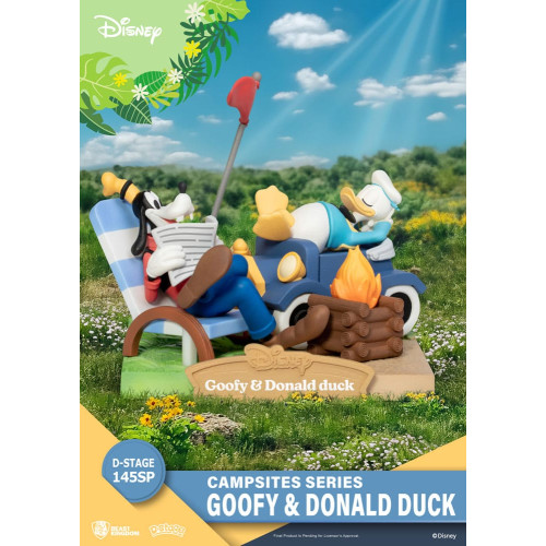 Disney diorama PVC D-Stage Campsite Series Goofy & Donald Duck Special Edition 10 cm - BEAST KINGDOM