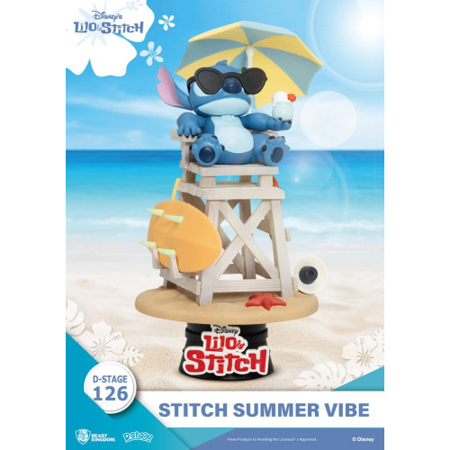 Disney diorama PVC D-Stage Stitch Summer Vibe 16 cm - BEAST KINGDOM
