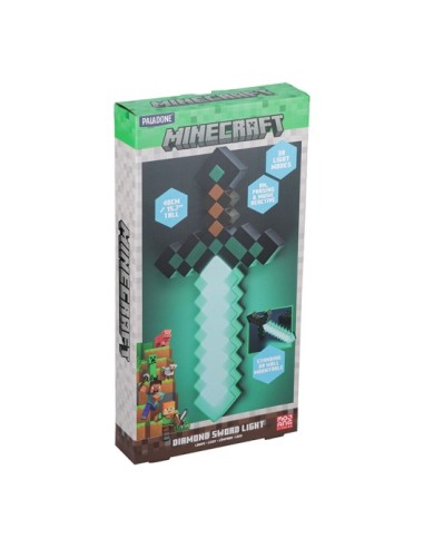 Lampara Minecraft Espada de Diamante