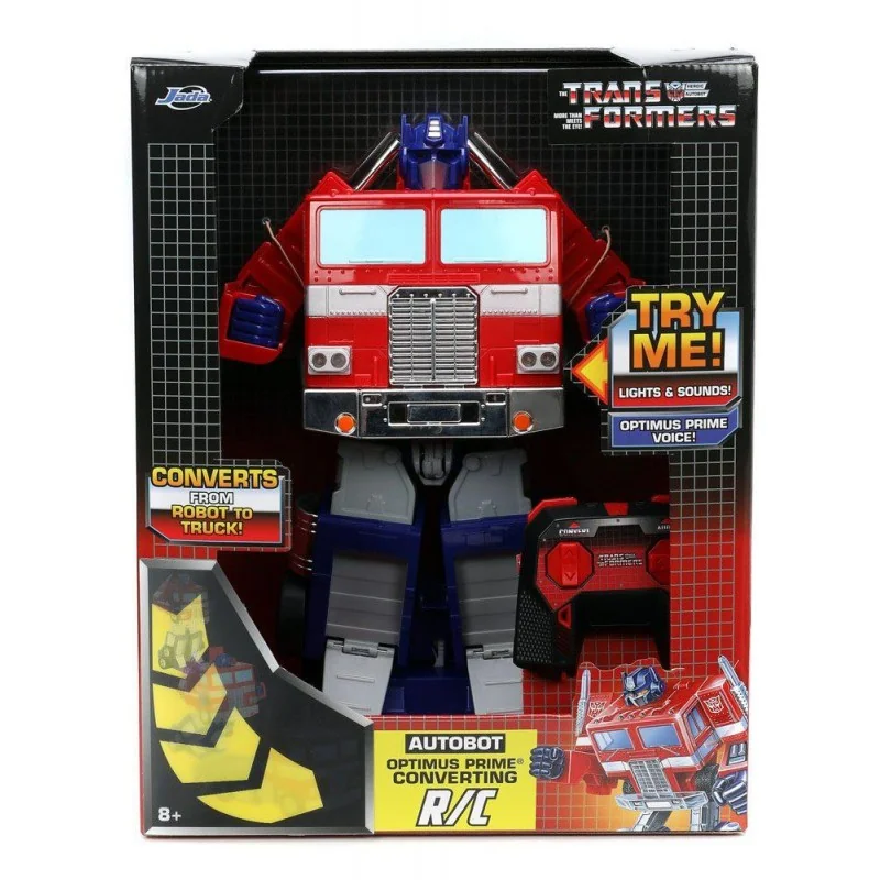 Figurine TRANSFORMERS - Optimus Prime Transformable Télécommandée - 30cm
