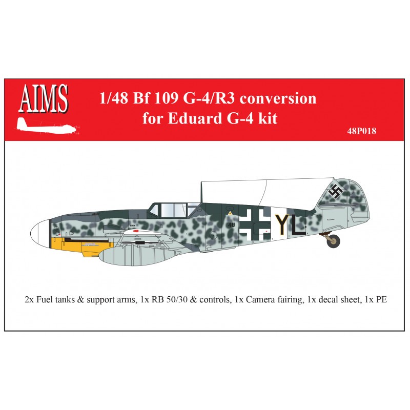 Conversion Messerschmitt Bf-109G-4/R3 (conçue pour être utilisée avec les kits Eduard Bf-109G-4)
