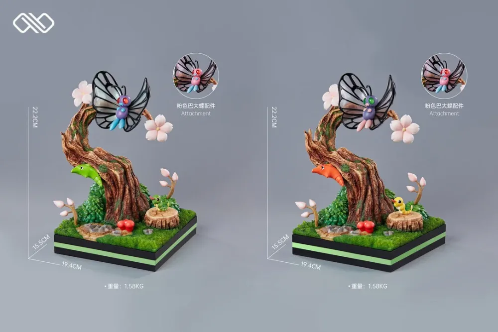 [IN STOCK] 1/20 Scale World Figure [INFINITE] – Caterpie & Metapod & Butterfree