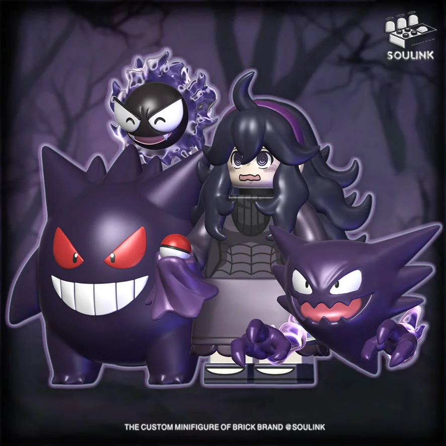 [IN STOCK] Pokémon Minifigure [SOULINK] – Helena & Gastly & Haunter & Gengar