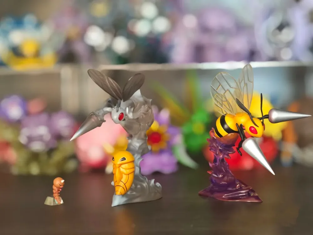 [IN STOCK] 1/20 Scale World Figure [ZR] – Weedle & Kakuna & Beedrill & Mega Beedrill