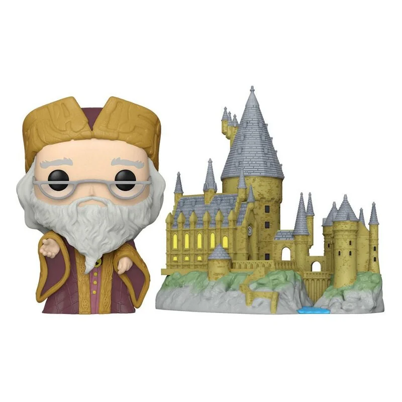 Figurine Pop Harry Potter POP! Town Vinyl figurine Dumbledore w/Hogwarts 9 cm