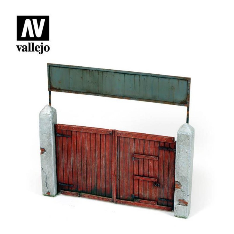 Ajouter des pièces : 1/35 ; Porte du Village 15x15 cm.
