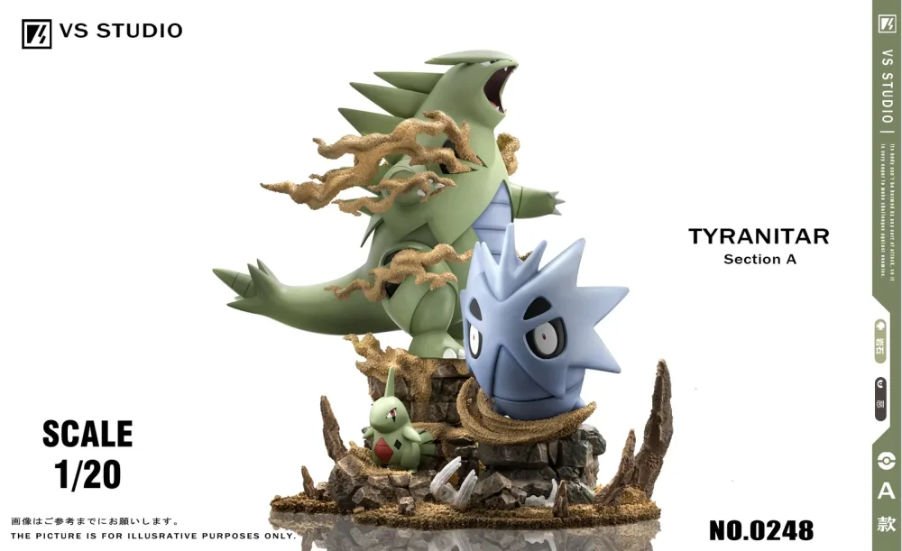 [PREORDER] 1/20 Scale World Figure [VS] – Larvitar & Pupitar & Tyranitar