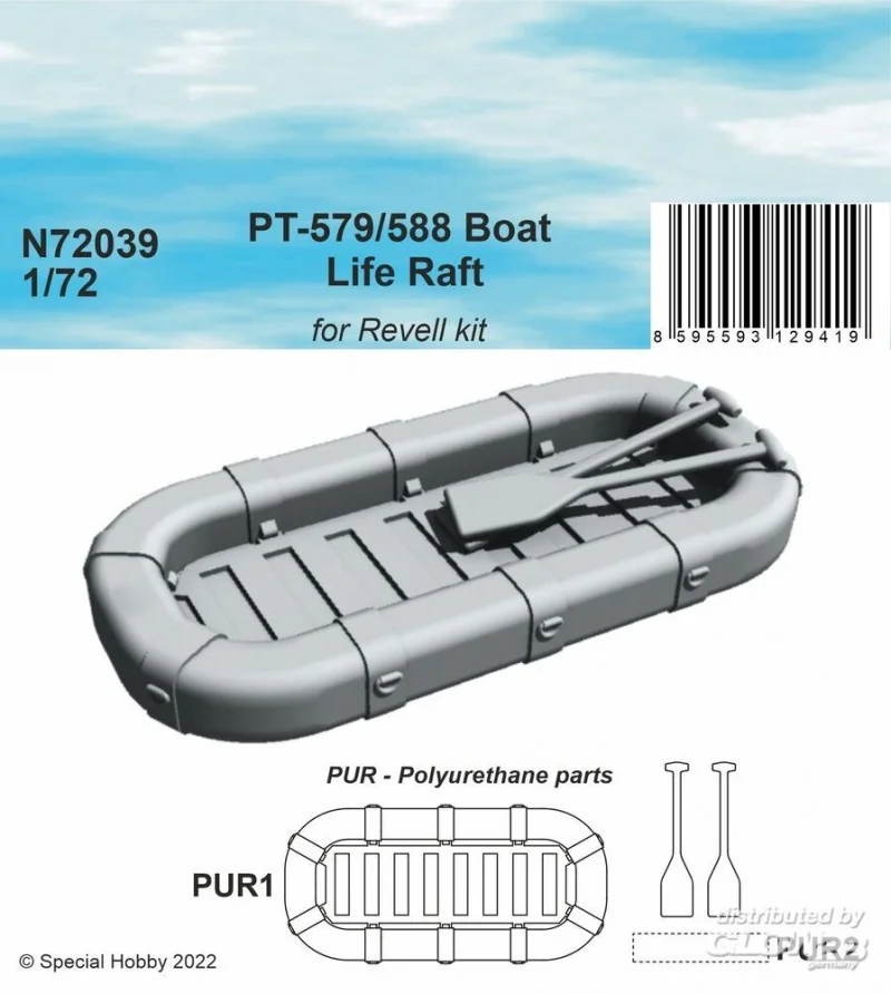 Accessoire Radeau de sauvetage pour bateau PT-579/588 1/72