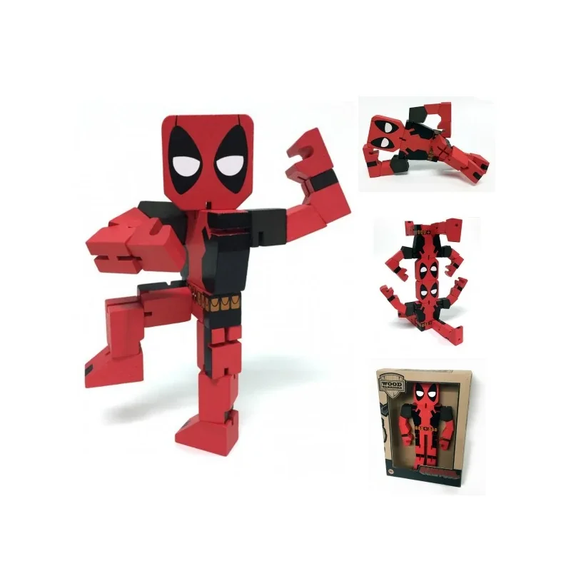 Figurine MARVEL - Wooden Figure - Deadpool - 20Cm