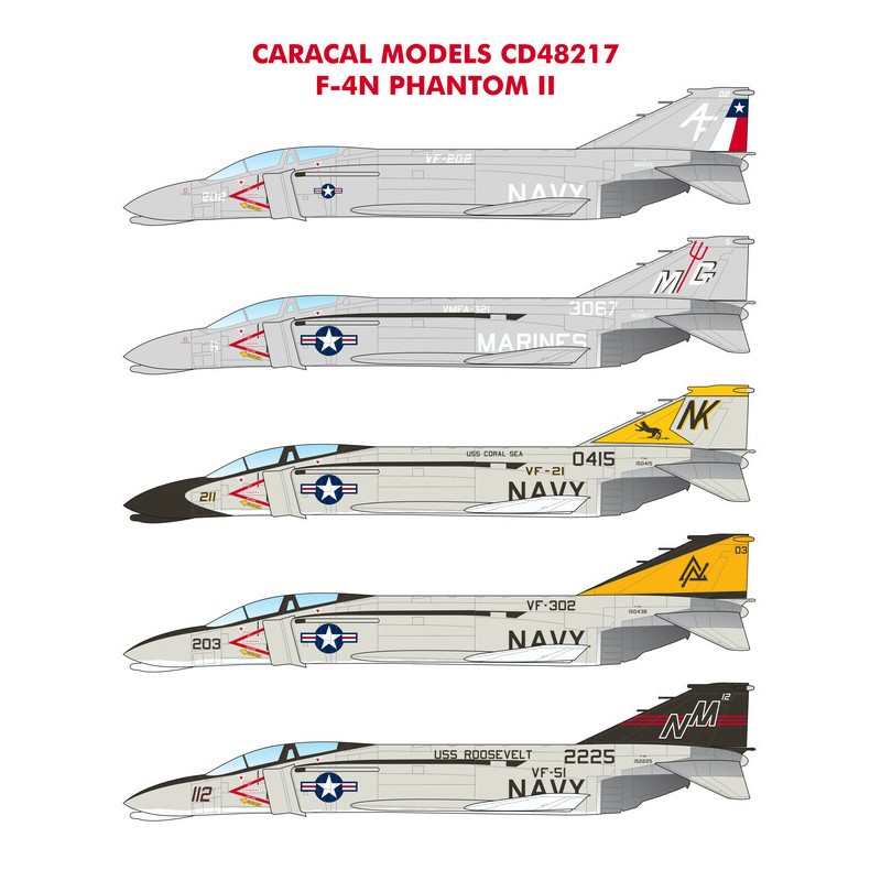 Décal Fantôme F-4N de l'US Navy/Marines