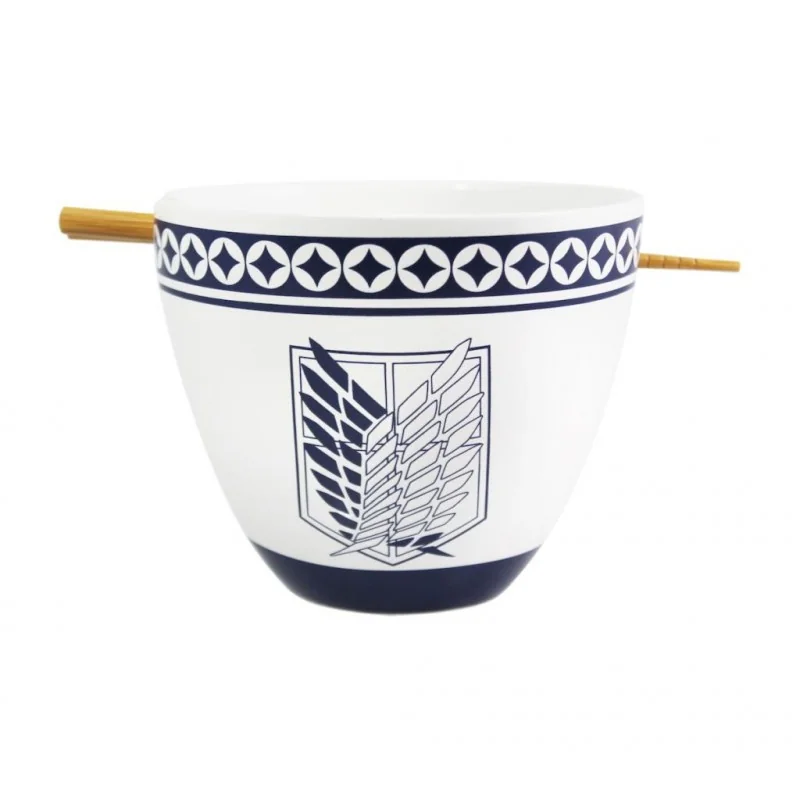ATTACK ON TITAN - Bol à Ramen avec Baguette 470ml - Emblem