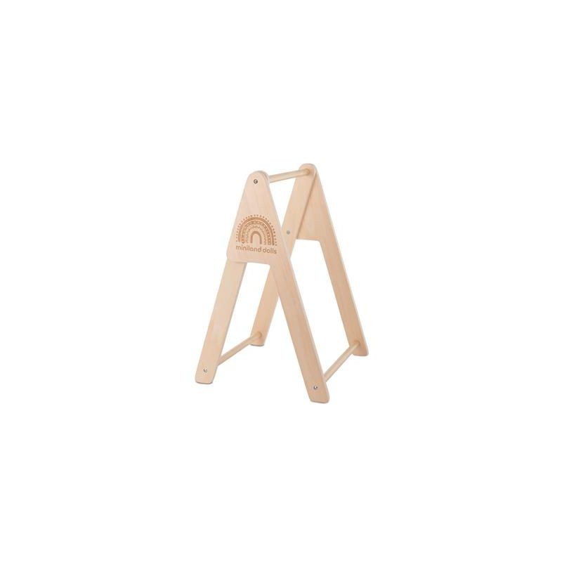 Poupée ML Poppen: PORTE-VÊTEMENTS H44xD30xB31cm, en bois de forêt durable