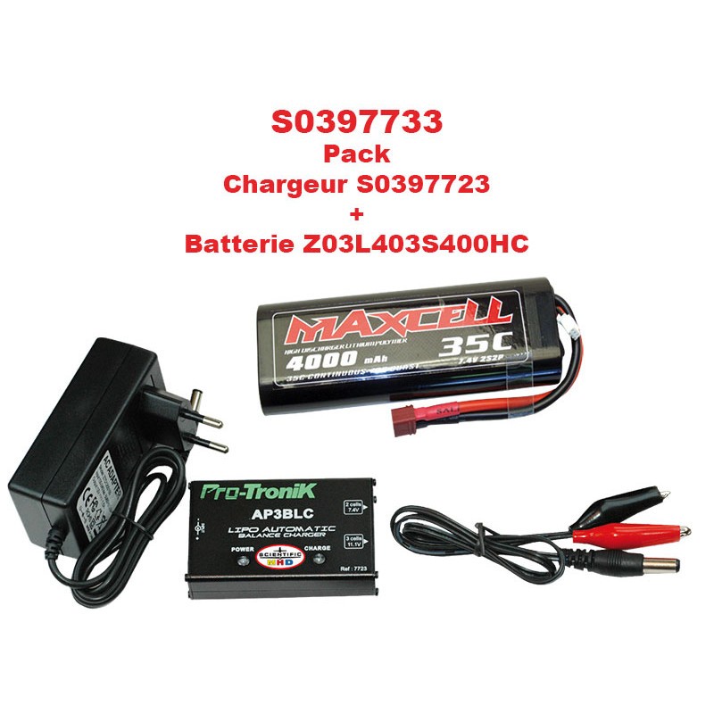 Alimentation Combo Pack 1 Chargeur + LiPo