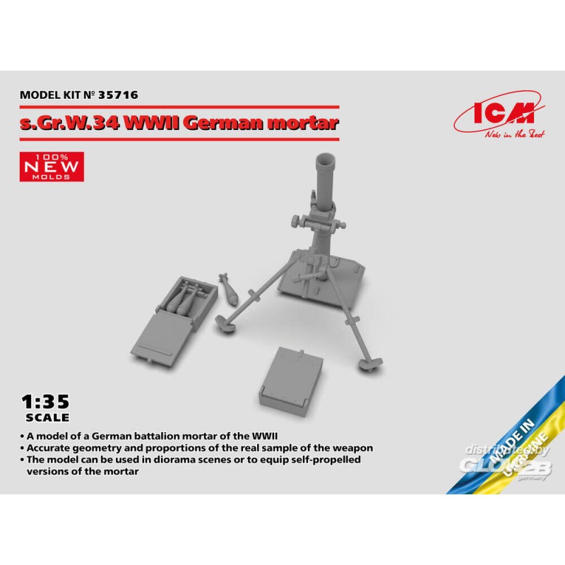 Accessoire Mortier allemand s.Gr.W.34 WWII