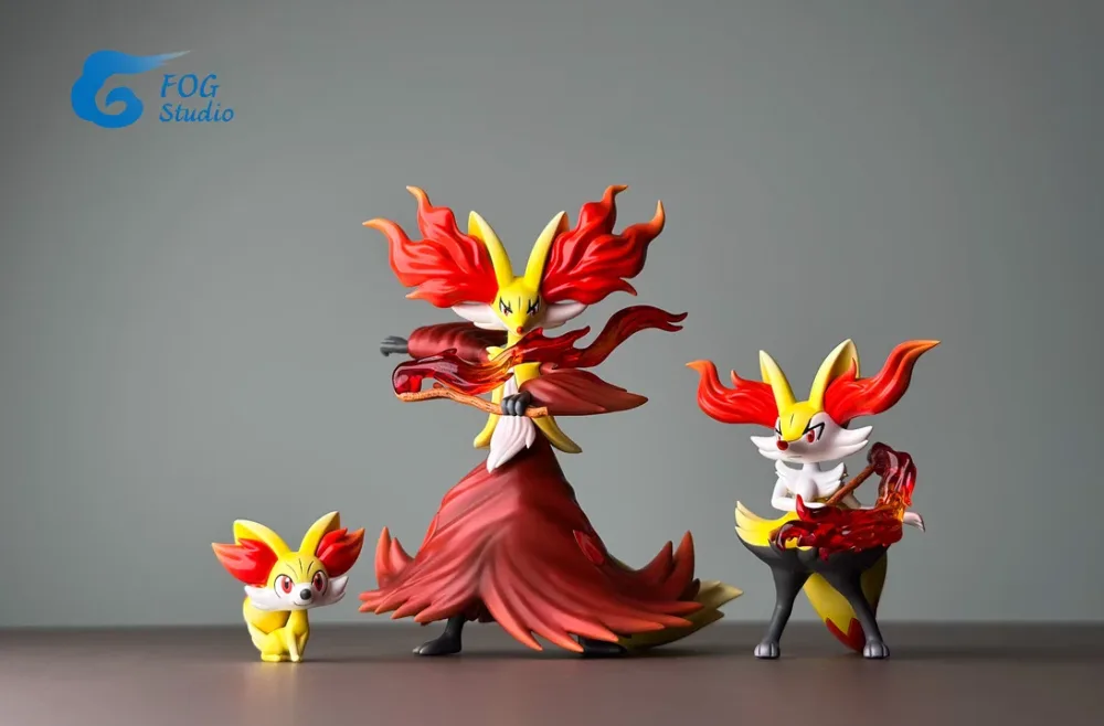 [PREORDER] 1/20 Scale World Figure [FOG] – Fennekin & Braixen & Delphox
