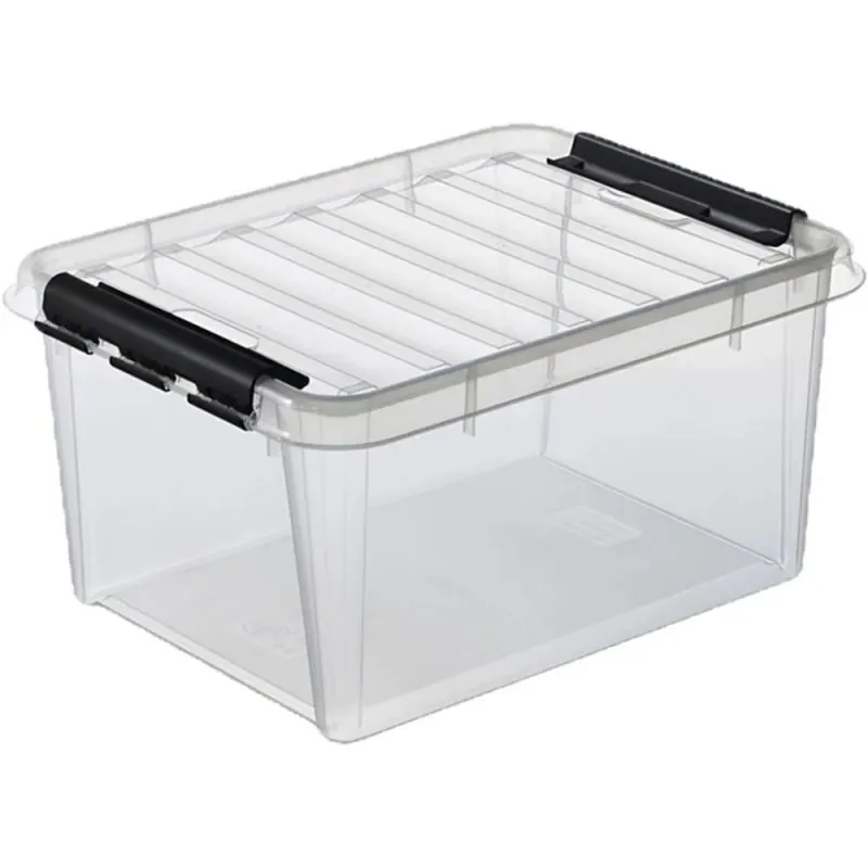 Boîte de rangement avec couvercle, dim. 50 x 39 x 26 cm, 32 L, 1 pièce