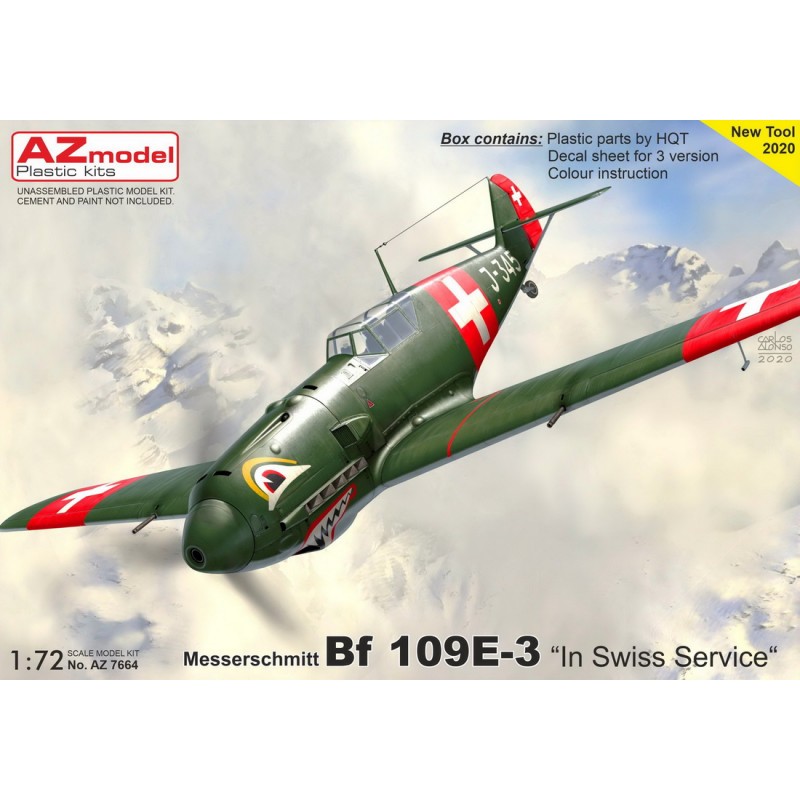Maquette Messerschmitt Bf-109E-3 'In Swiss Service' nouvel outil en 2021